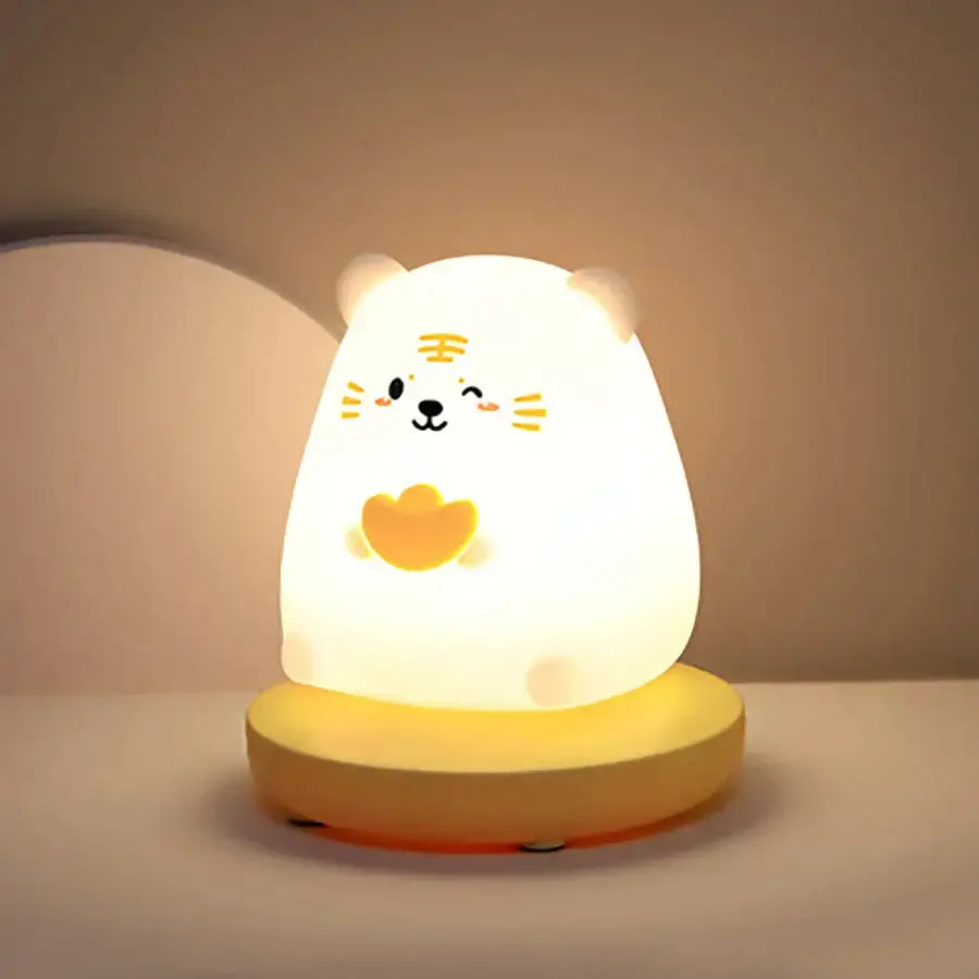 Panda white & black kids animal silicone night light bedroom decor