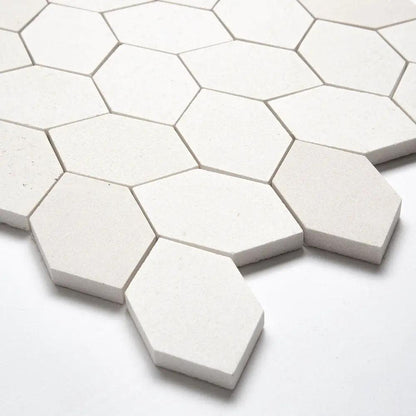 Paris Honed Picket Leaf Marble Mosaics 11 13/16x13 9/16
