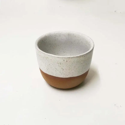 Pastel and terracotta ceramic tea cup set dining room kitchen cups