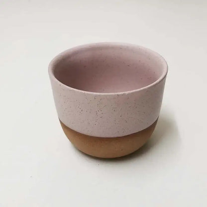 Pastel and terracotta ceramic tea cup set dining room kitchen cups
