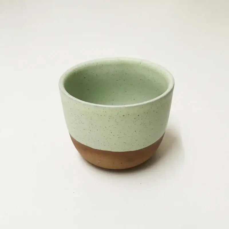 Pastel and terracotta ceramic tea cup set dining room kitchen cups
