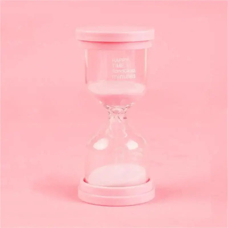 Pastel blue & pink hourglass sand timer set for kids bedroom decor