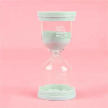 Pastel blue & pink hourglass sand timer set for kids bedroom decor