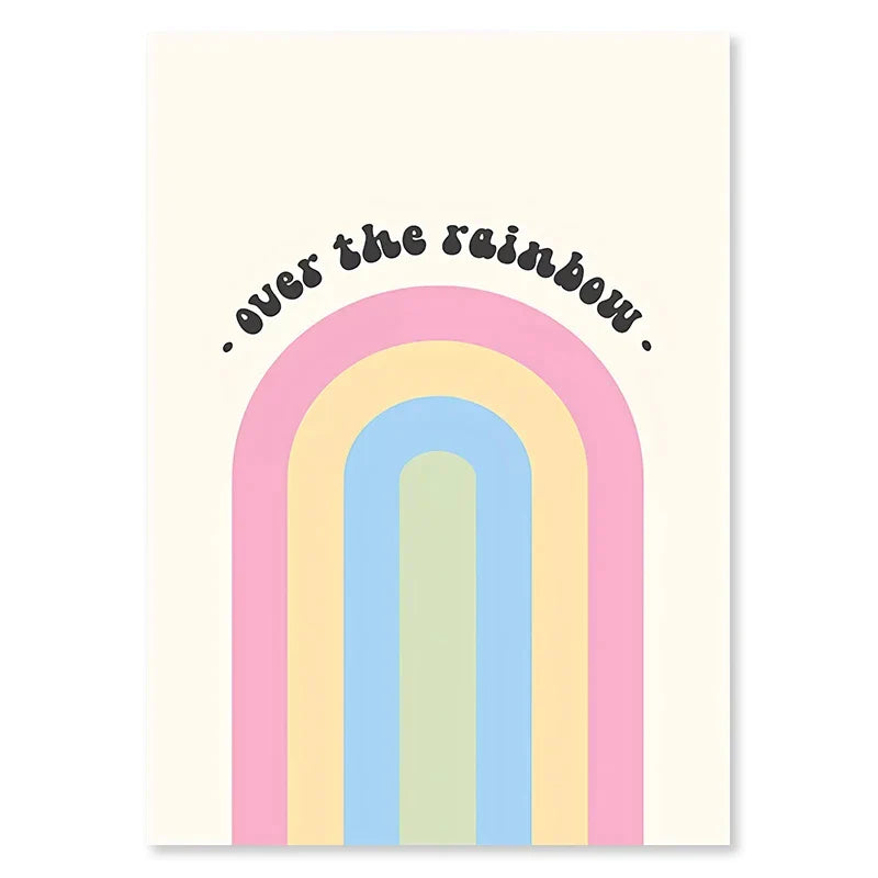 DecorBites™ Pastel Checkered Smiley Flower Wall Art Print