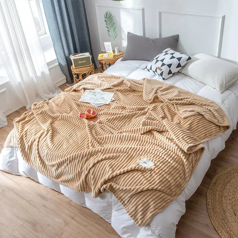 Pastel corduroy cozy hug blanket bedroom soft sweatshirt throw