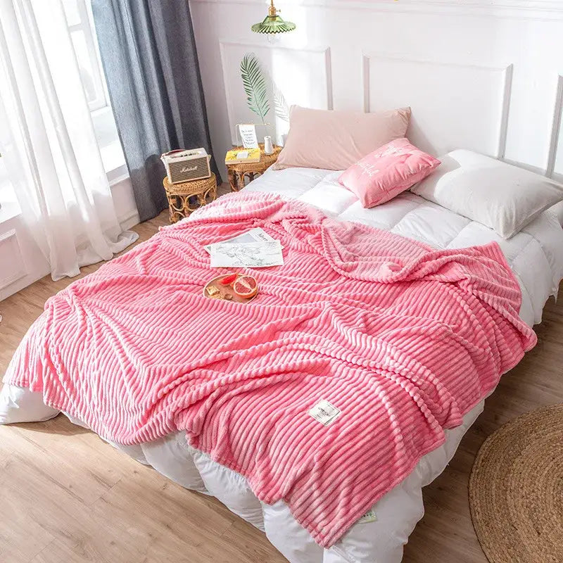 Pastel corduroy cozy hug blanket bedroom soft sweatshirt throw