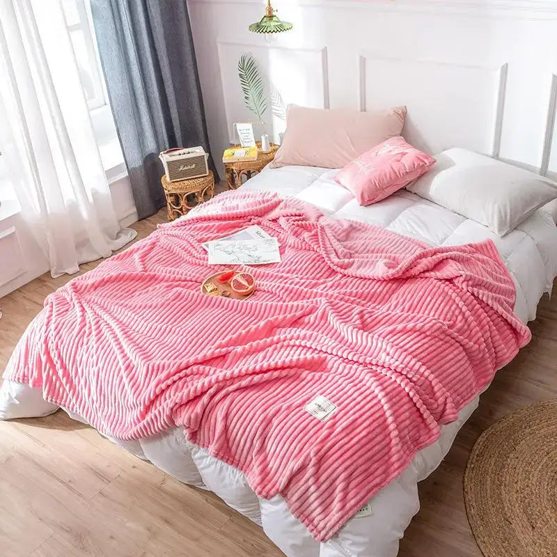 Pastel corduroy cozy hug blanket bedroom soft sweatshirt throw