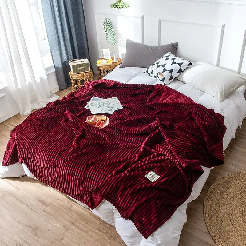 Pastel corduroy cozy hug blanket bedroom soft sweatshirt throw