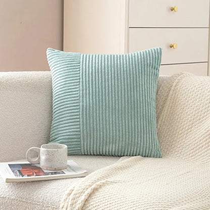 Pastel corduroy striped body pillow bedroom lumbar support