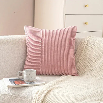Pastel corduroy striped body pillow bedroom lumbar support