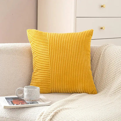 Pastel corduroy striped body pillow bedroom lumbar support