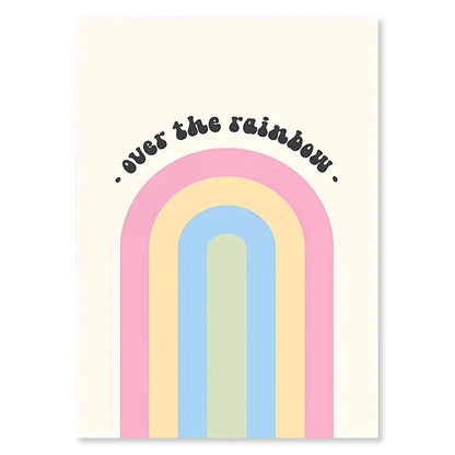 DecorBites™ Pastel Danish Flower Wall Art Print