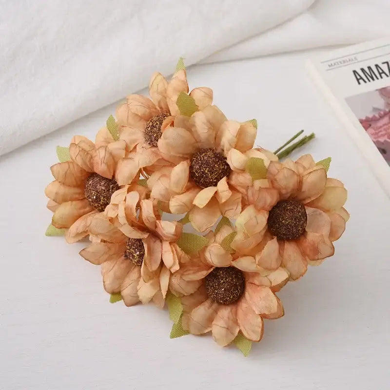 Pastel daisy sunflower bouquet for wedding room decor