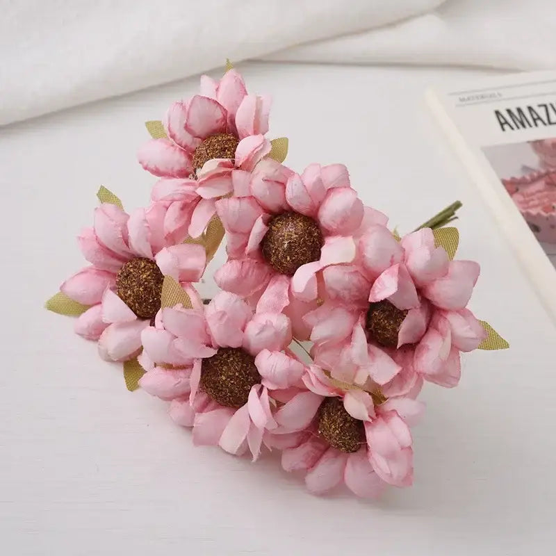 Pastel daisy sunflower bouquet for wedding room decor