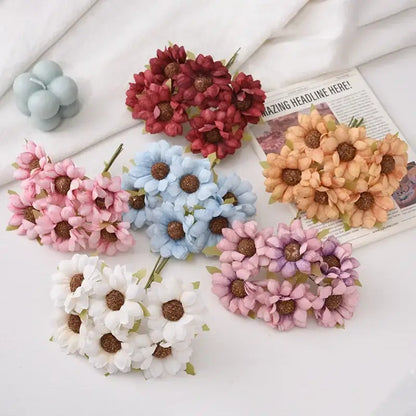 Pastel daisy sunflower bouquet for wedding room decor