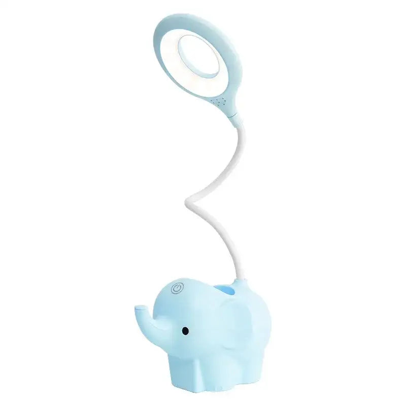 Pastel elephant led table lamp bedroom eye protection learning light