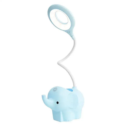 Pastel elephant led table lamp bedroom eye protection learning light