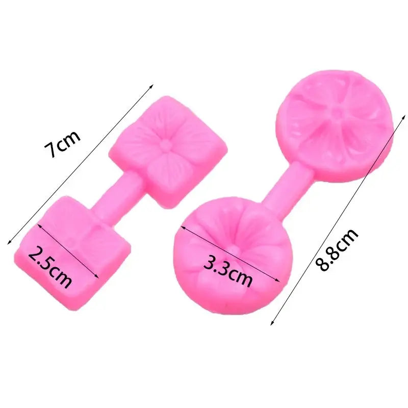 Pastel five petals flower silicone mold kitchen baking tool