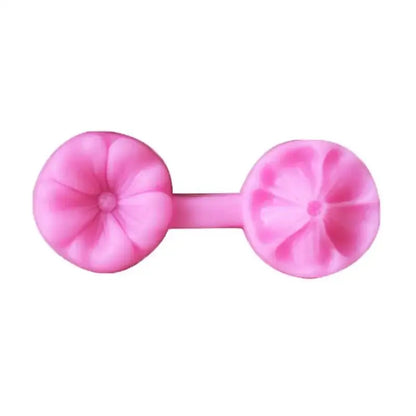 Pastel five petals flower silicone mold kitchen baking tool