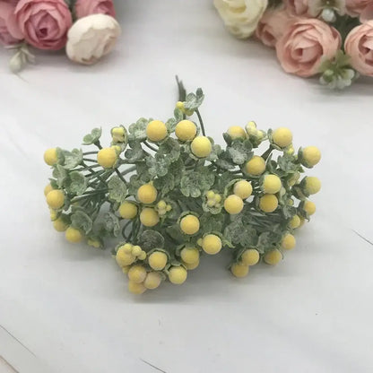 Pastel foam ball artificial flower set living room decor