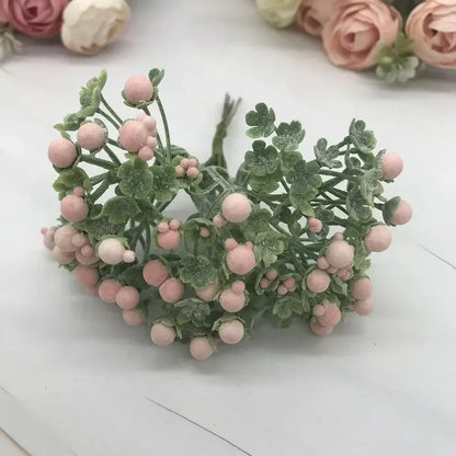 Pastel foam ball artificial flower set living room decor