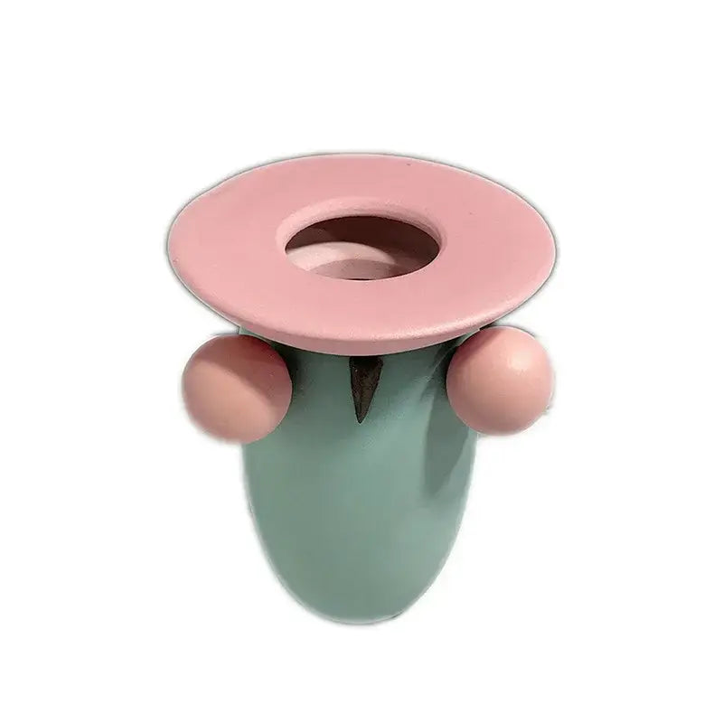 Pastel geometric ball ceramic vase living room decor