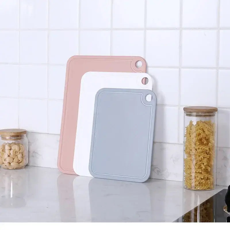 Pastel green pp5 plastic cutting board set kitchen hanging boards