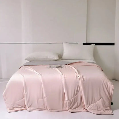 Pastel green summer cooling comforter bedroom quilted bedding