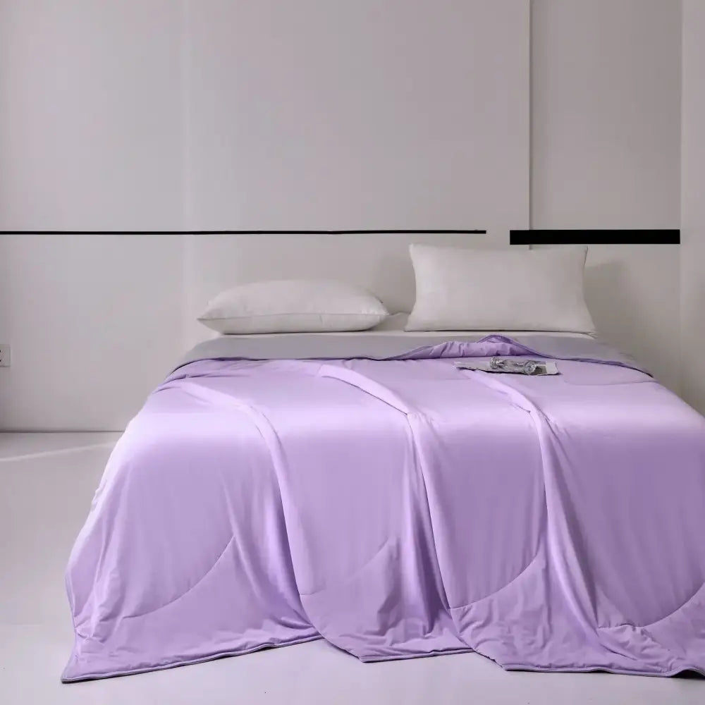 Pastel green summer cooling comforter bedroom quilted bedding