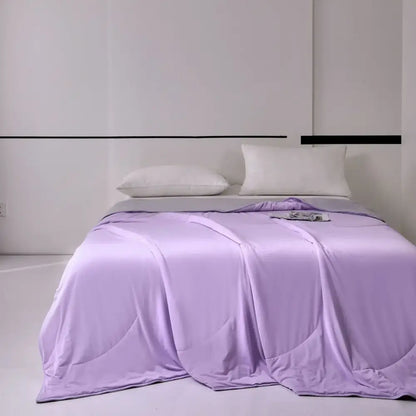 Pastel green summer cooling comforter bedroom quilted bedding