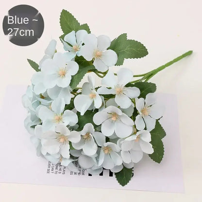 Pastel hydrangea begonia flower dry flower embossing living room decor