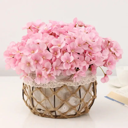 Pastel hydrangea begonia flower dry flower embossing living room decor