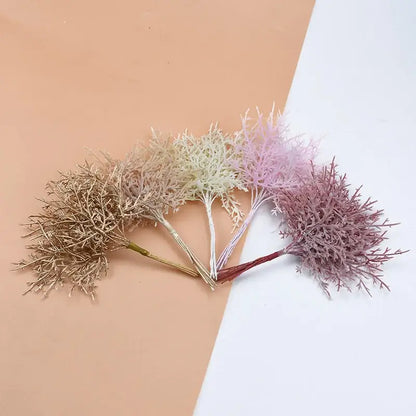 Pastel lavender and mint 10pcs artificial plants for living room decor