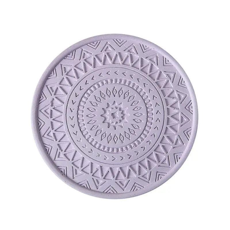 Pastel mandala diatomite round coasters dining room drink mats