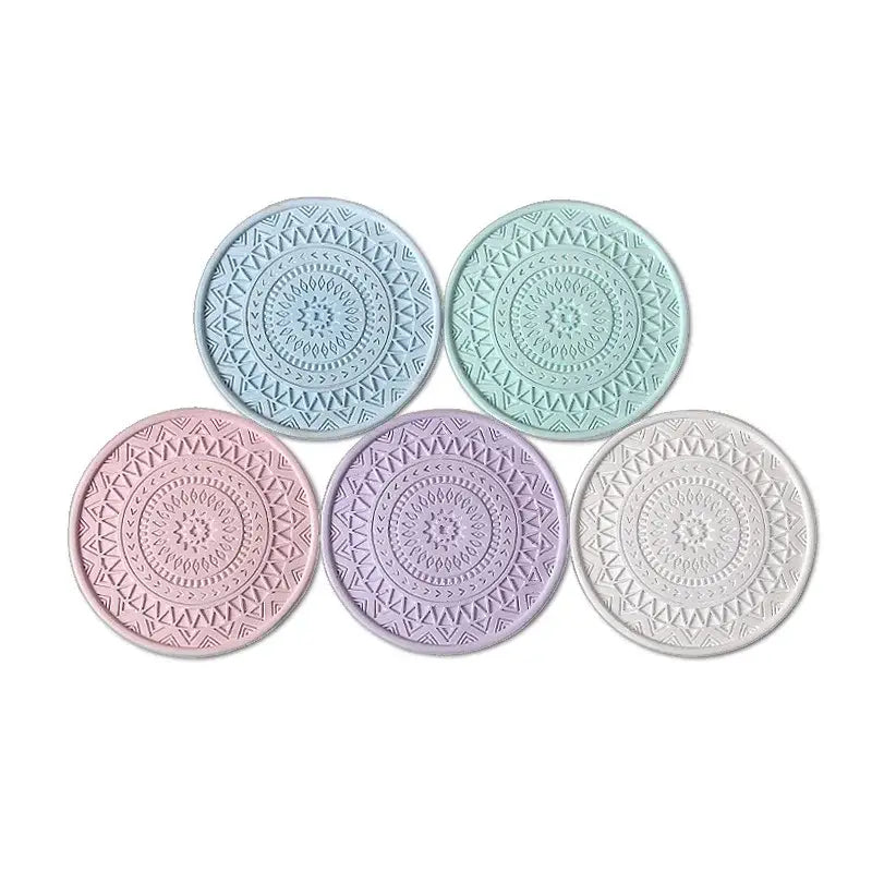 Pastel mandala diatomite round coasters dining room drink mats