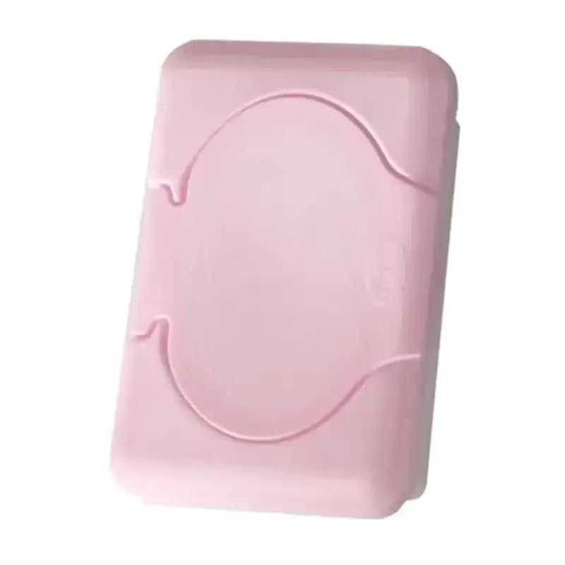 Pastel mint blue and pink baby wet wipes dispenser set bathroom holder