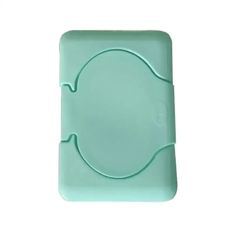 Pastel mint blue and pink baby wet wipes dispenser set bathroom holder