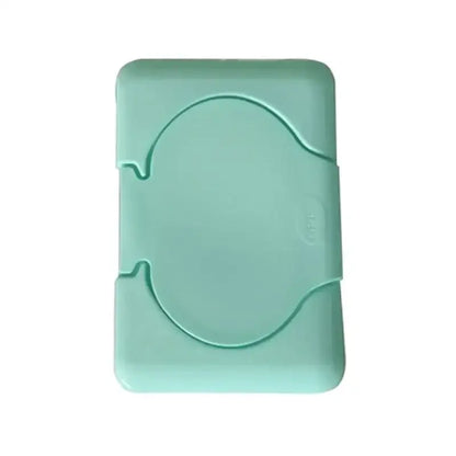 Pastel mint blue and pink baby wet wipes dispenser set bathroom holder