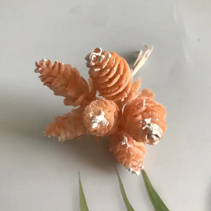 Pastel pinecone artificial flower wreath for living room decor