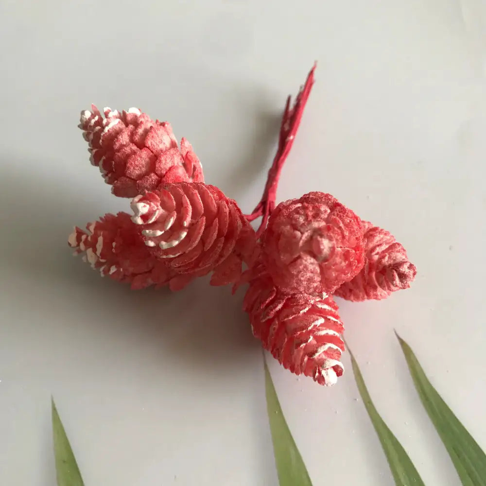 Pastel pinecone artificial flower wreath for living room decor