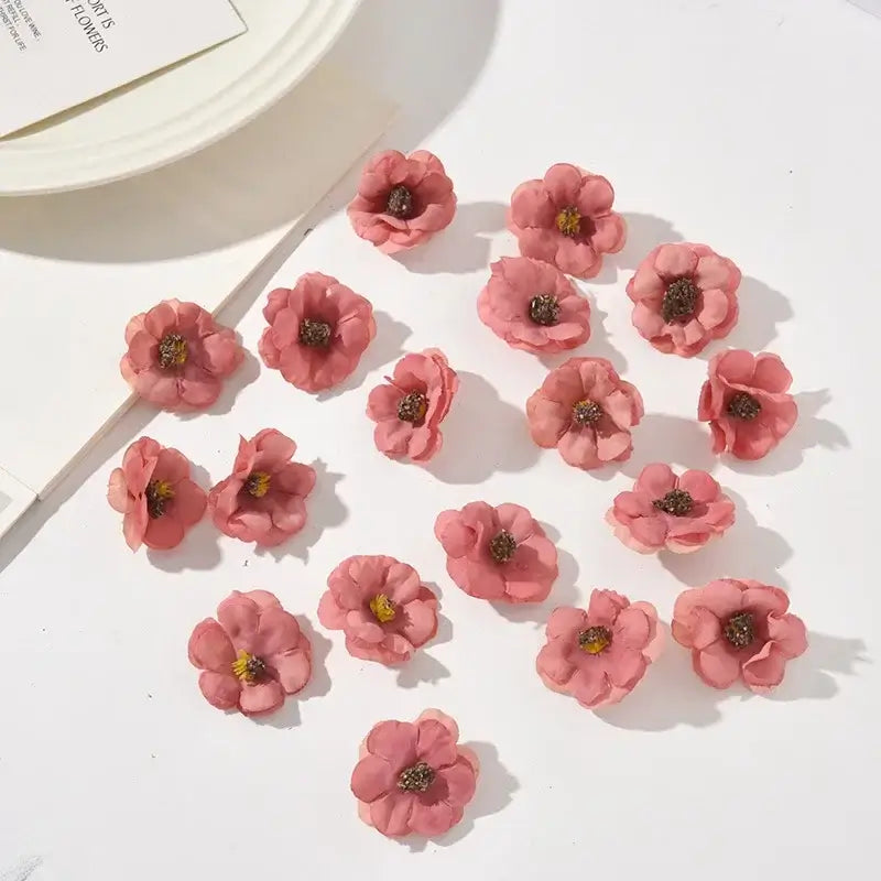 Pastel pink and lavender mini daisy artificial flowers wedding decor