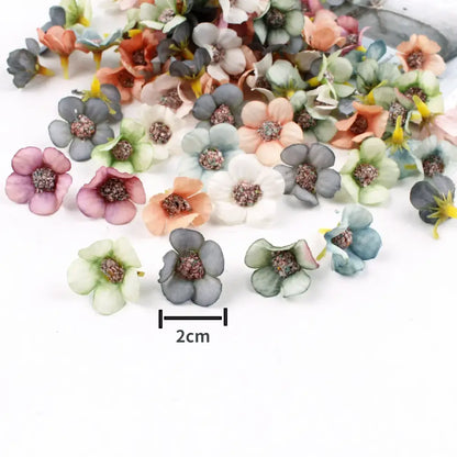 Pastel pink and lavender mini daisy artificial flowers wedding decor