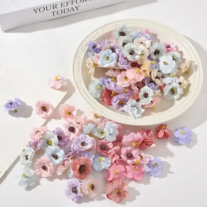 Pastel pink and lavender mini daisy artificial flowers wedding decor