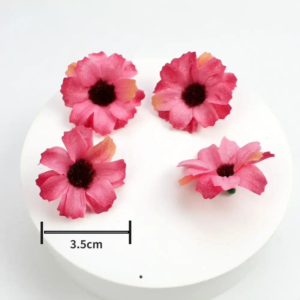 Pastel pink and lavender mini daisy artificial flowers wedding decor