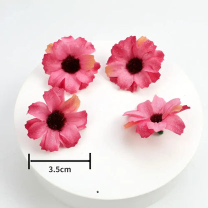 Pastel pink and lavender mini daisy artificial flowers wedding decor