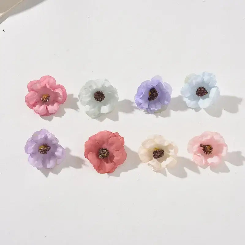 Pastel pink and lavender mini daisy artificial flowers wedding decor