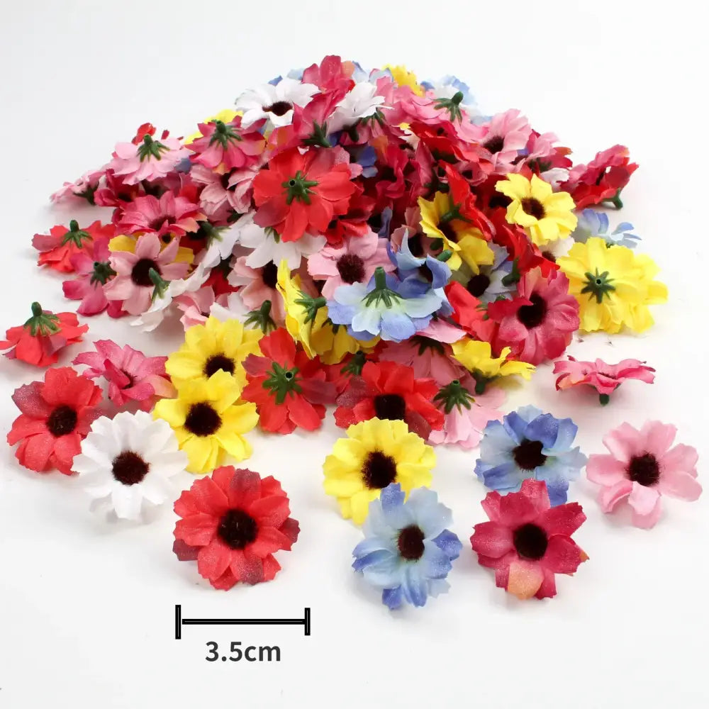 Pastel pink and lavender mini daisy artificial flowers wedding decor