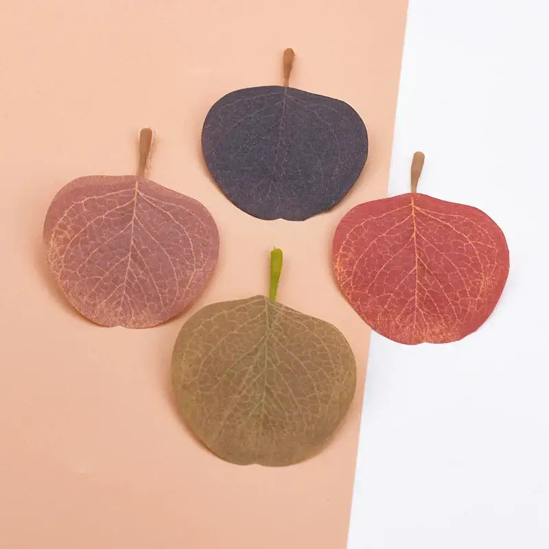 Pastel pink & green silk leaf artificial plants living room decor