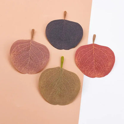 Pastel pink & green silk leaf artificial plants living room decor