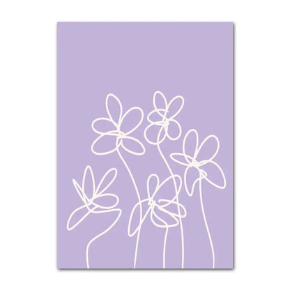 DecorBites™ Pastel Purple Abstract Wall Art Print